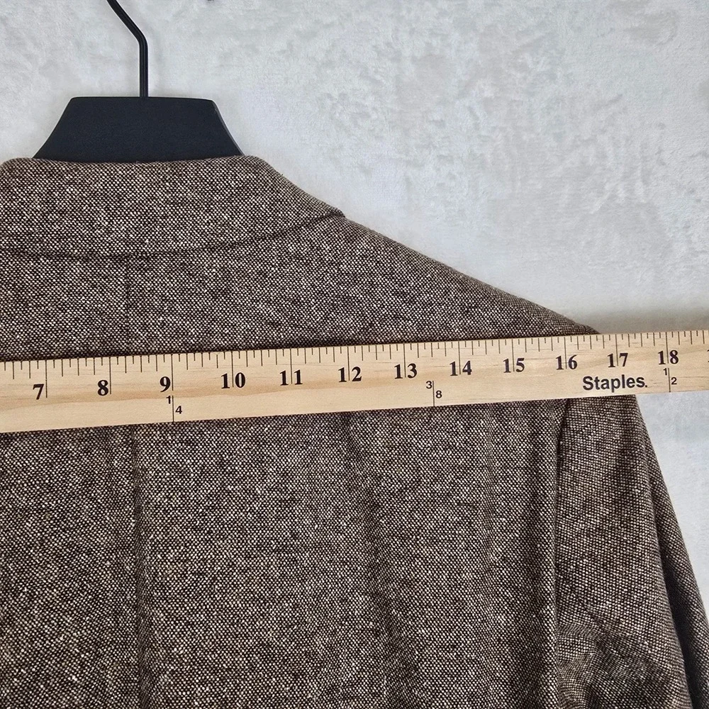 J.Lindeberg Patrick Soft Donegal Wool Blazer Brown Tweed Slim Fit E 44L Angelico